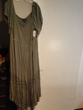 Lane bryant Olive Maxi Dress Size 22/24